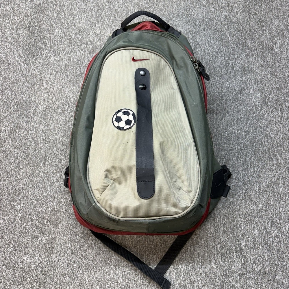 VTG Nike T90 Backpack Soccer Ball Carrier Gorpcore Utility Center Strap Rare